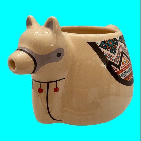 Thumbs Up! Lamapot Mug Cup Llama Shape SW Style American Novelty Camel - Picture 1 of 10
